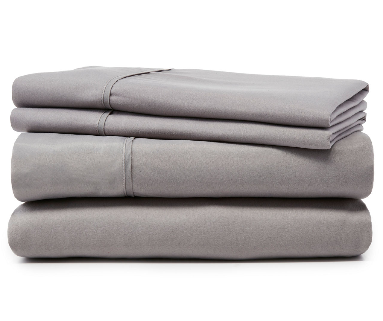 Just Home Gray King 4Piece Sheet Set Big Lots