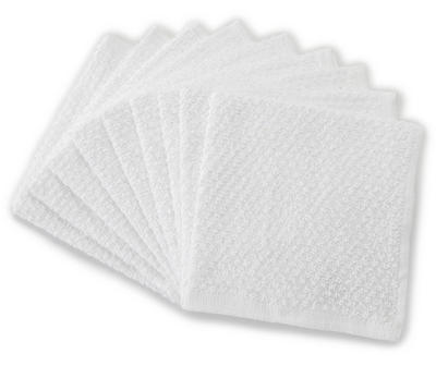 White Wash Cloths, 9-Pack