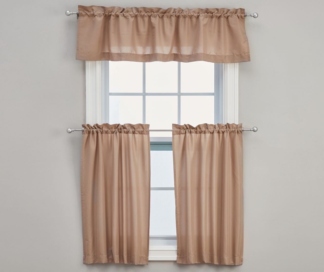 Living Colors Living Colors Marla Kitchen Tier & Valance 3Piece Sets