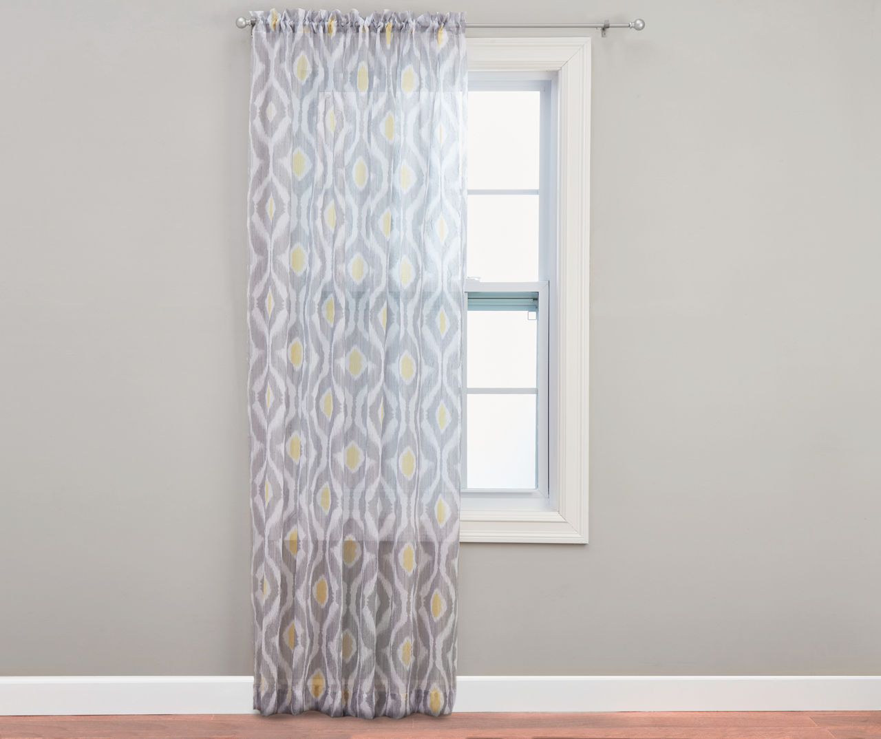 Kenza Crushed Voile Sheer Curtain Panel, (84")
