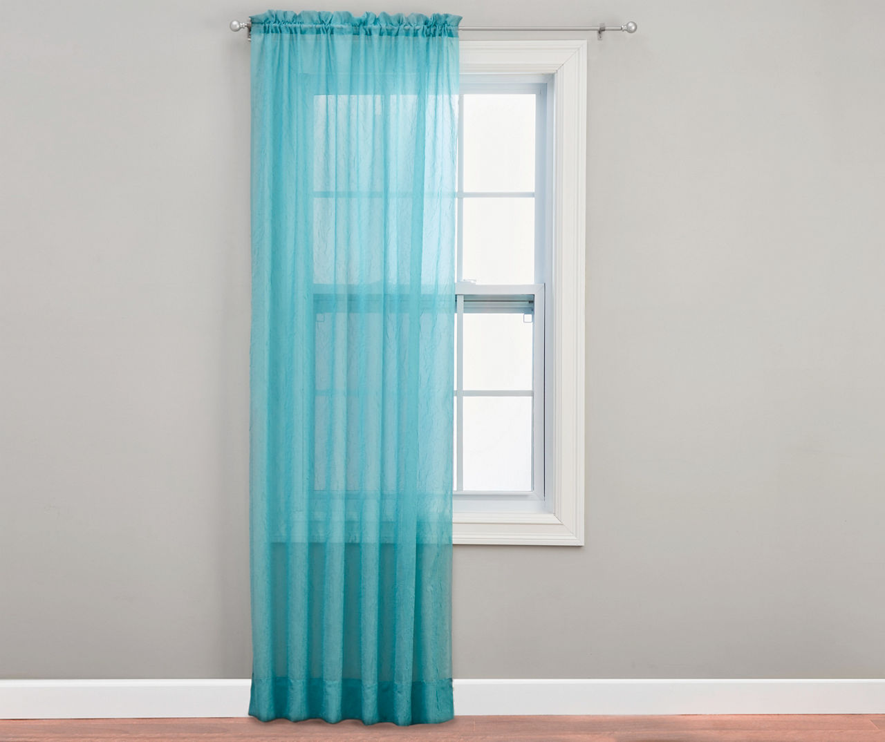 Aegean Crushed Voile Sheer Curtain Panel, (84")