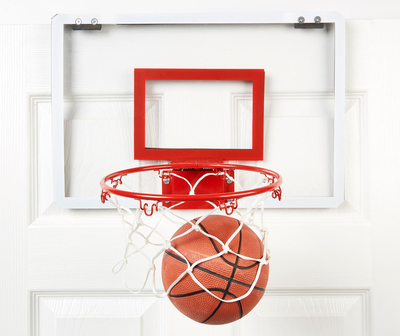 Best Buy: Mini Basketball Hoop with Ball and Breakaway Spring Rim for Over  the Door Play by Hey! Play! Red M350038