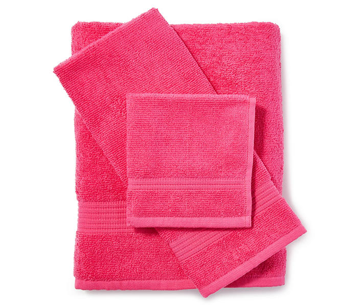 Just Home Pink Bath Towels