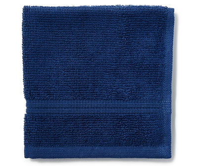 JUST HOME WASH CLOTH NAVY BLUE