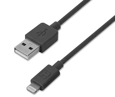 Black Charge & Sync Lightning Cable, (10')