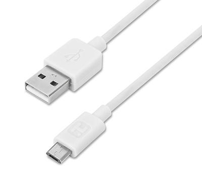iHome White 5' Charge & Sync Micro USB Cable