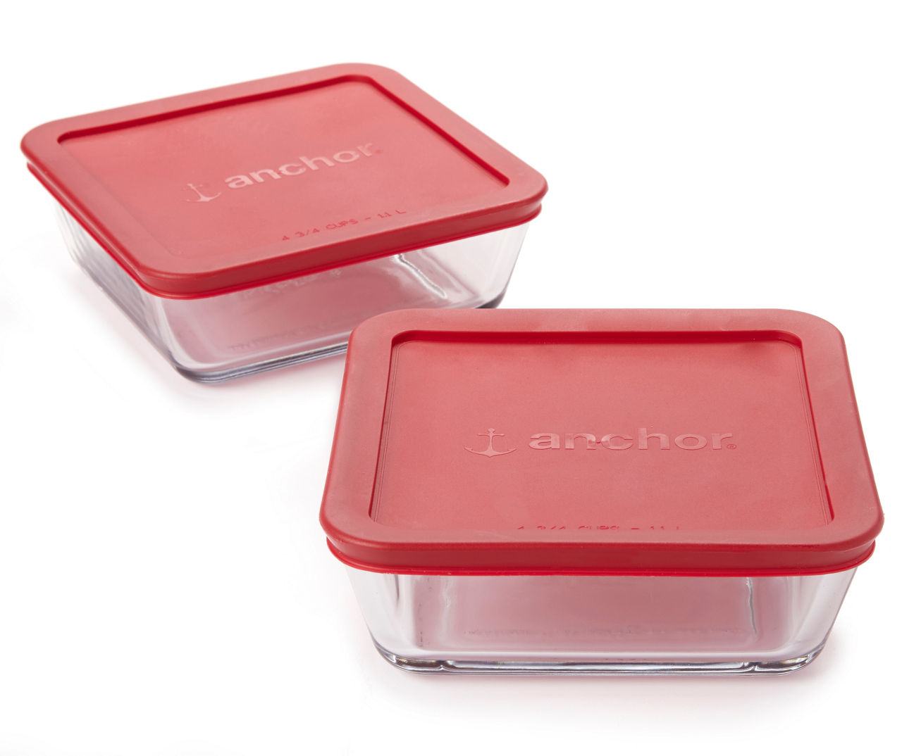 Anchor Hocking - Food Storage Containers with Lids, 4-Piece Set