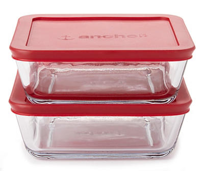 Food Storage Containers with Lids, 4-Piece Set