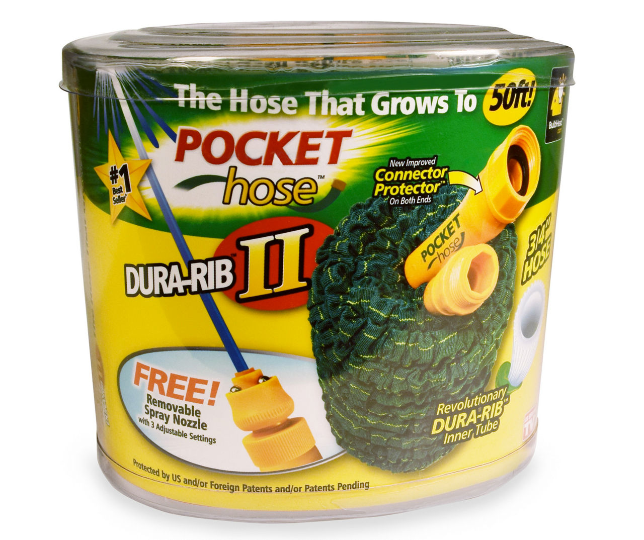 As Seen On TV 50' Pocket Hose Dura Rib II Big Lots