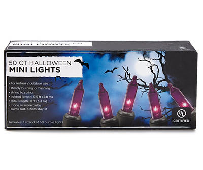 Purple Mini Light Set, 50-Lights