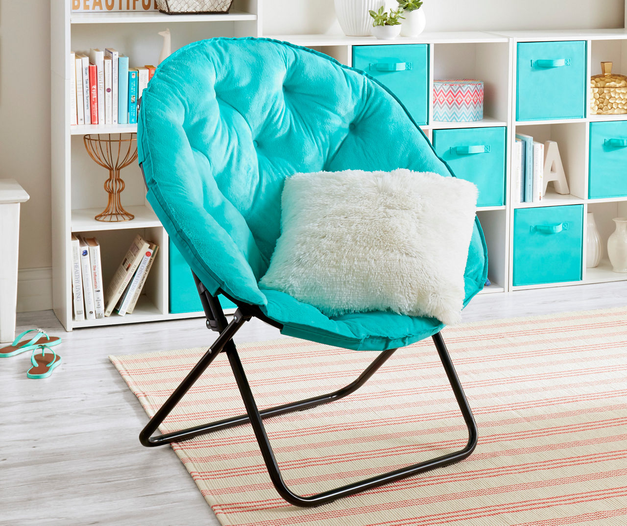 Aqua best sale saucer chair