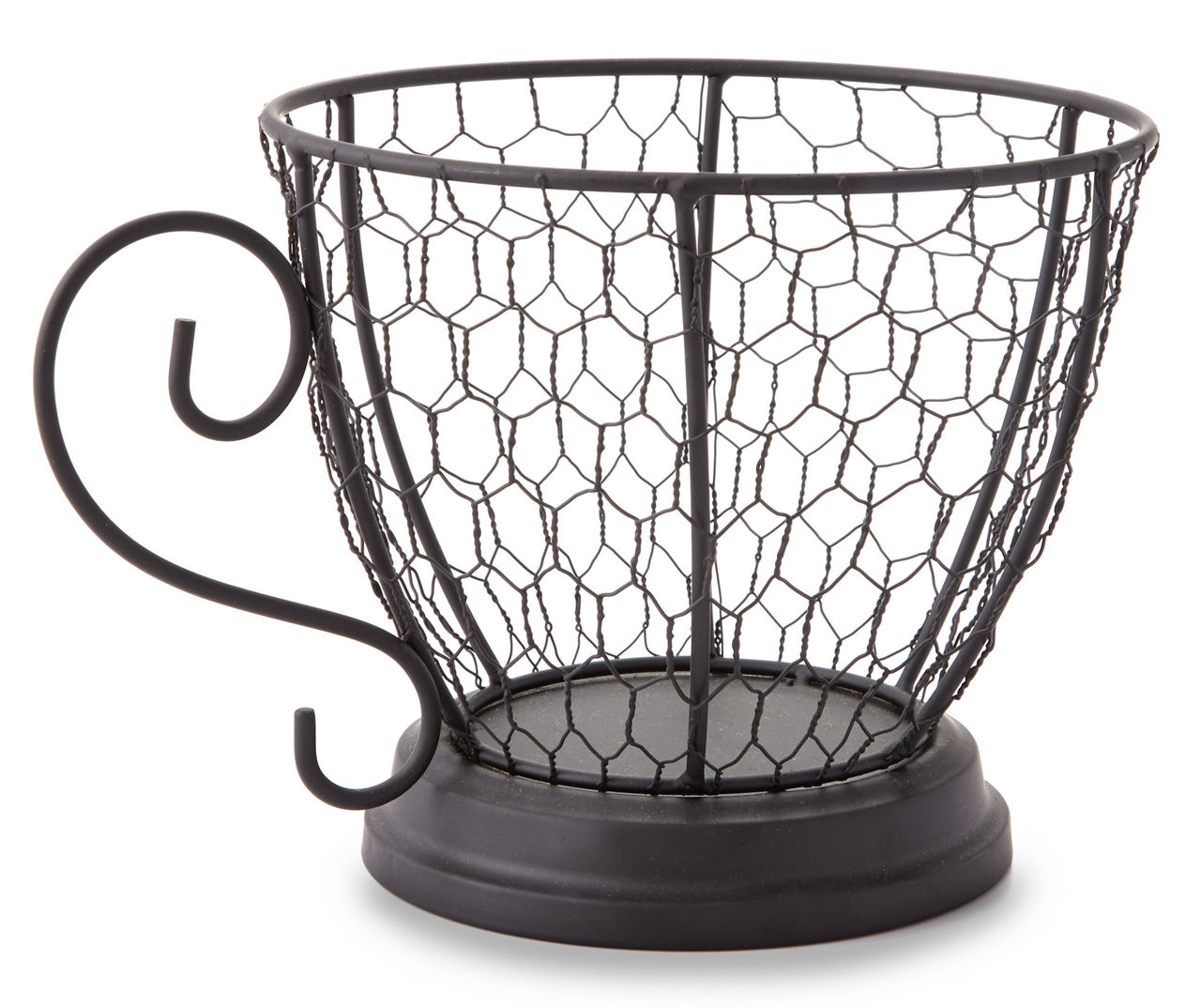 Farmhouse Fresh Black Metal Coffee Cup Basket | Big Lots