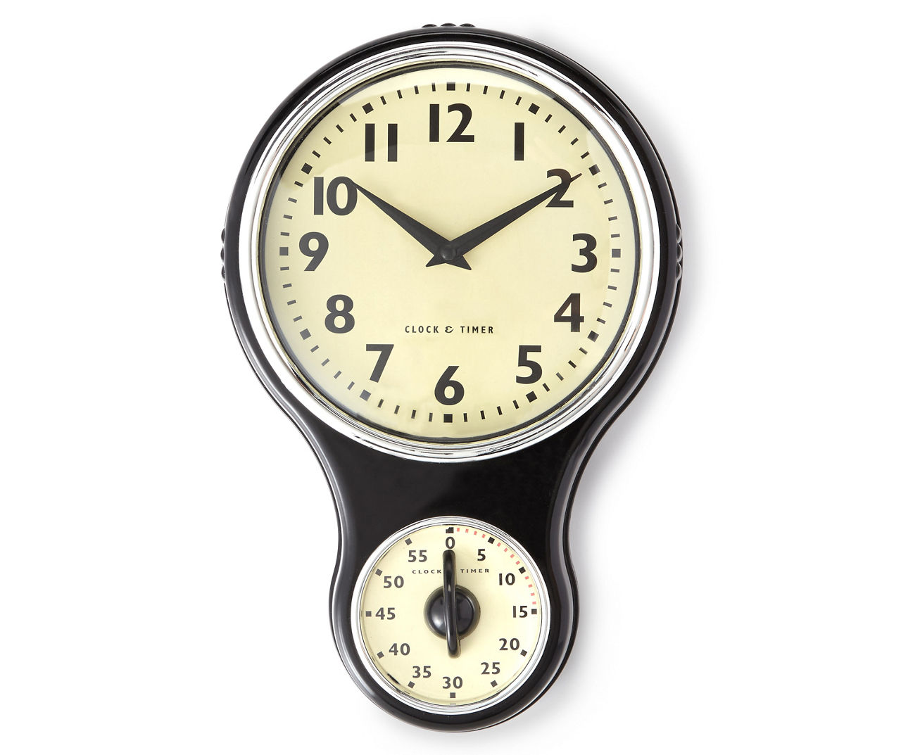 retro kitchen timer wall clock