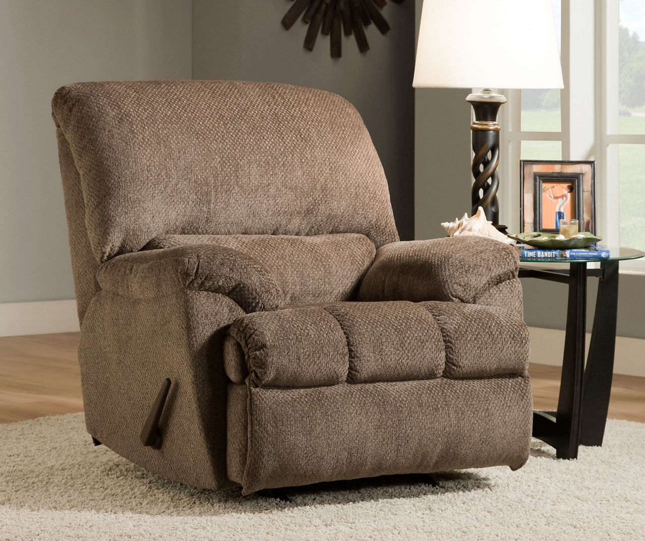 Big lots shop grey recliner