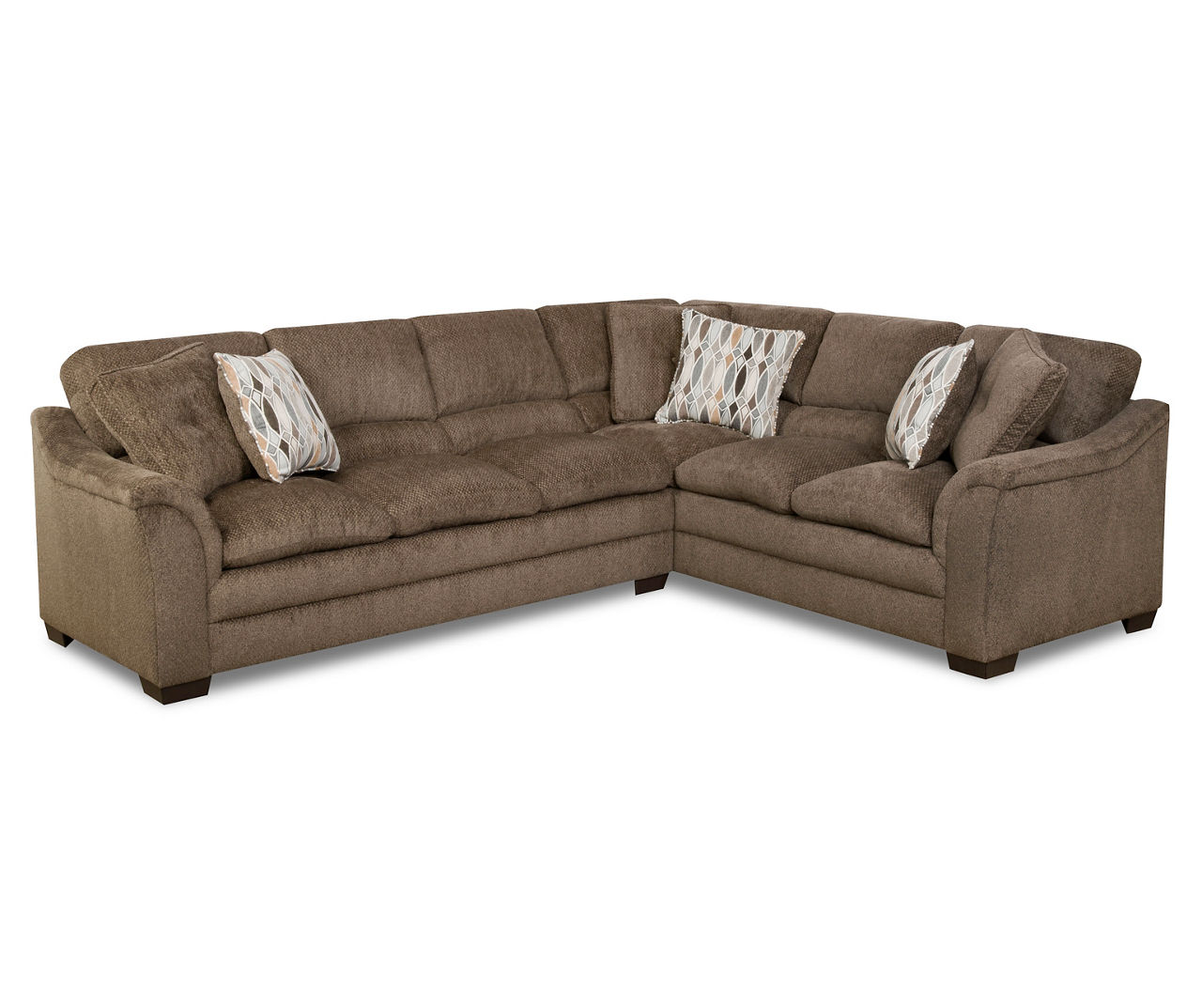 Big lots on sale brown sectional