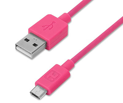 Pink 5' Micro USB Cable