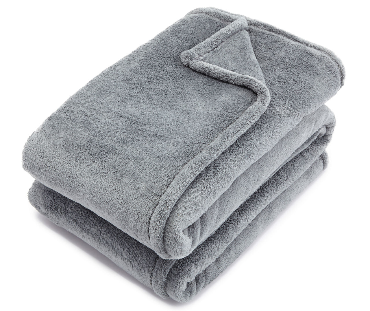 Living Colors Gray Twin/Full Plush Blanket | Big Lots