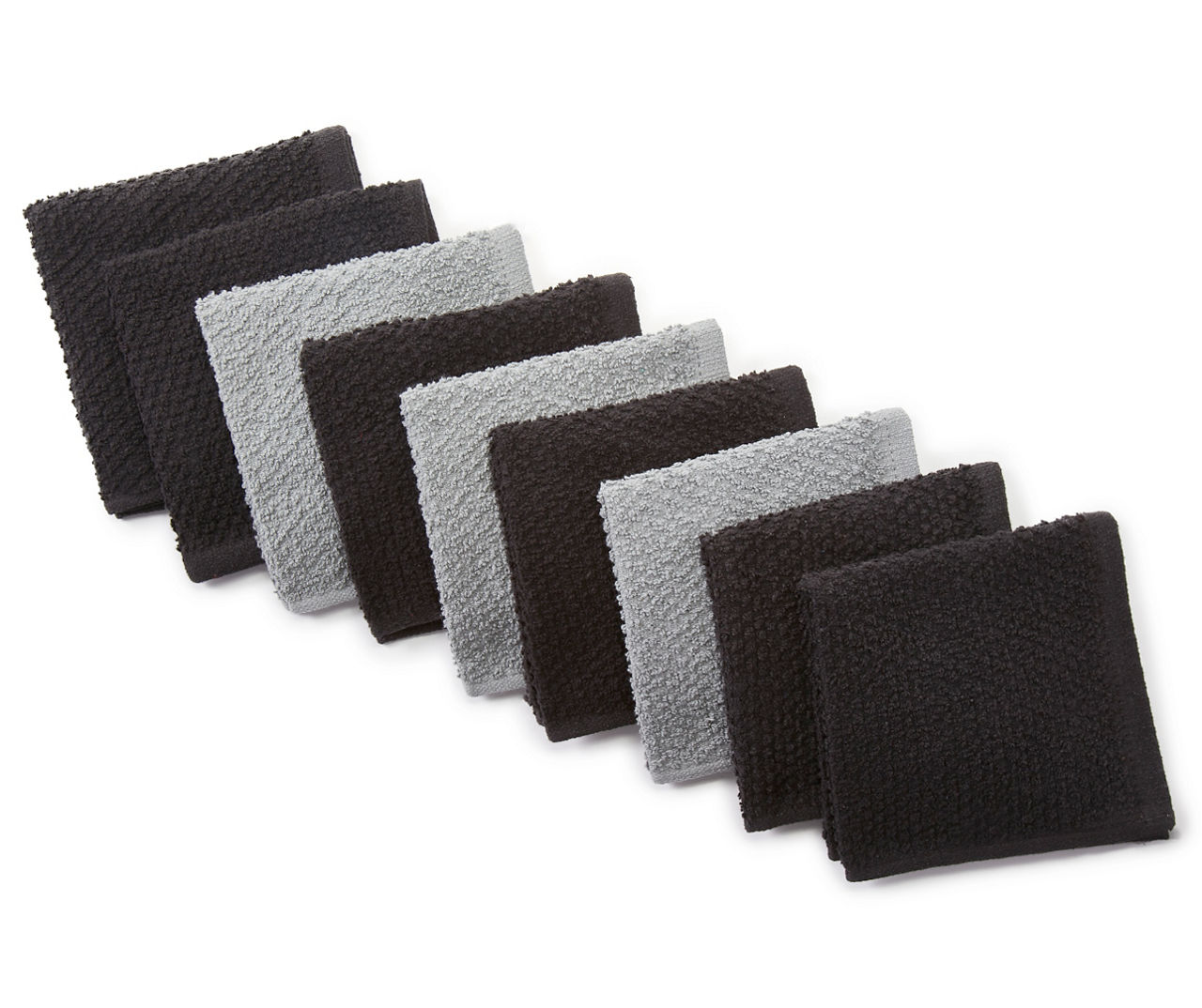 Essentials Gray Washcloth, Cotton Sold by at Home