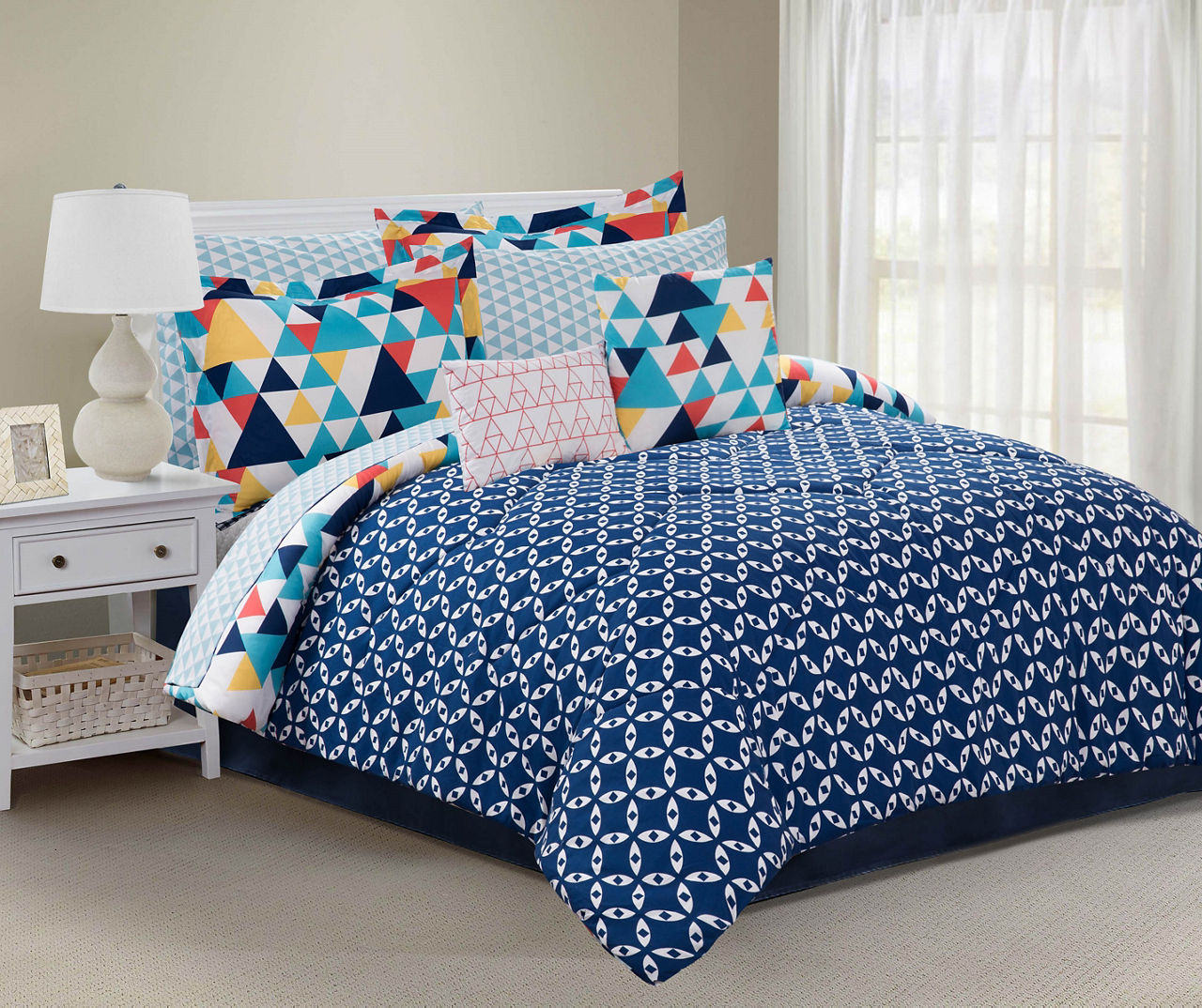 Just Home Larkin Twin 8Piece Comforter Set Big Lots