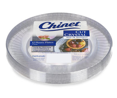 Chinet Cut Crystal 7" Plastic Plates 12 ct Pack
