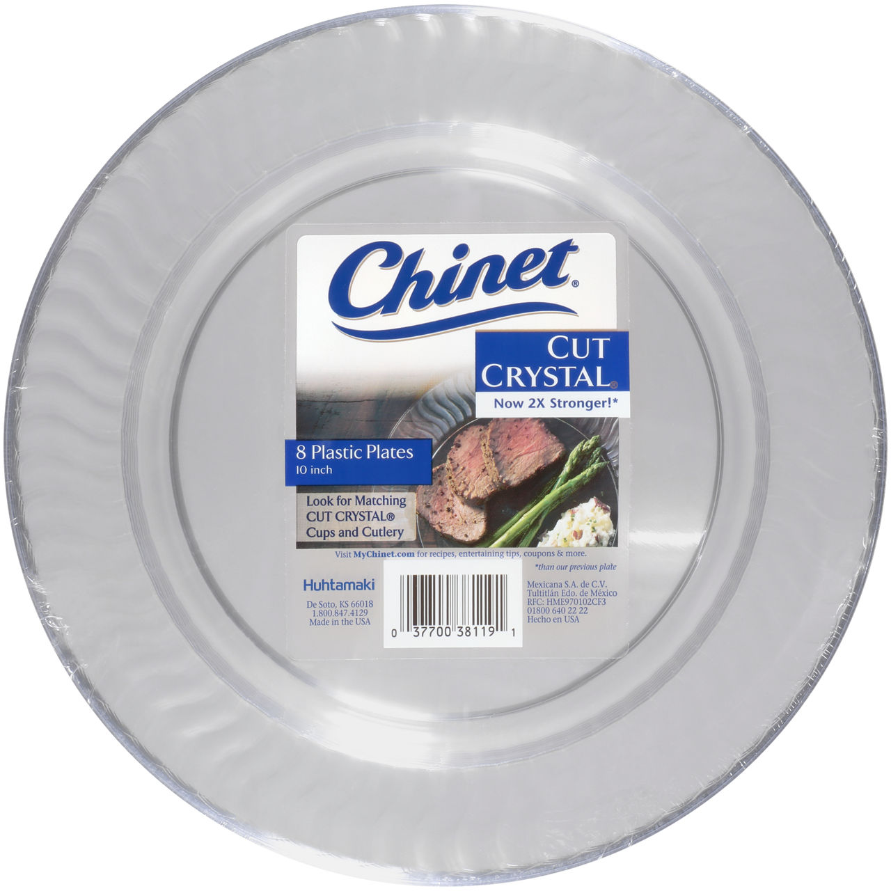 Chinet Cut Crystal 10-Inch Plates, 8 ct - Harris Teeter