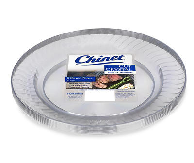 Chinet Cut Crystal 10" Plastic Plates 8 ct Pack