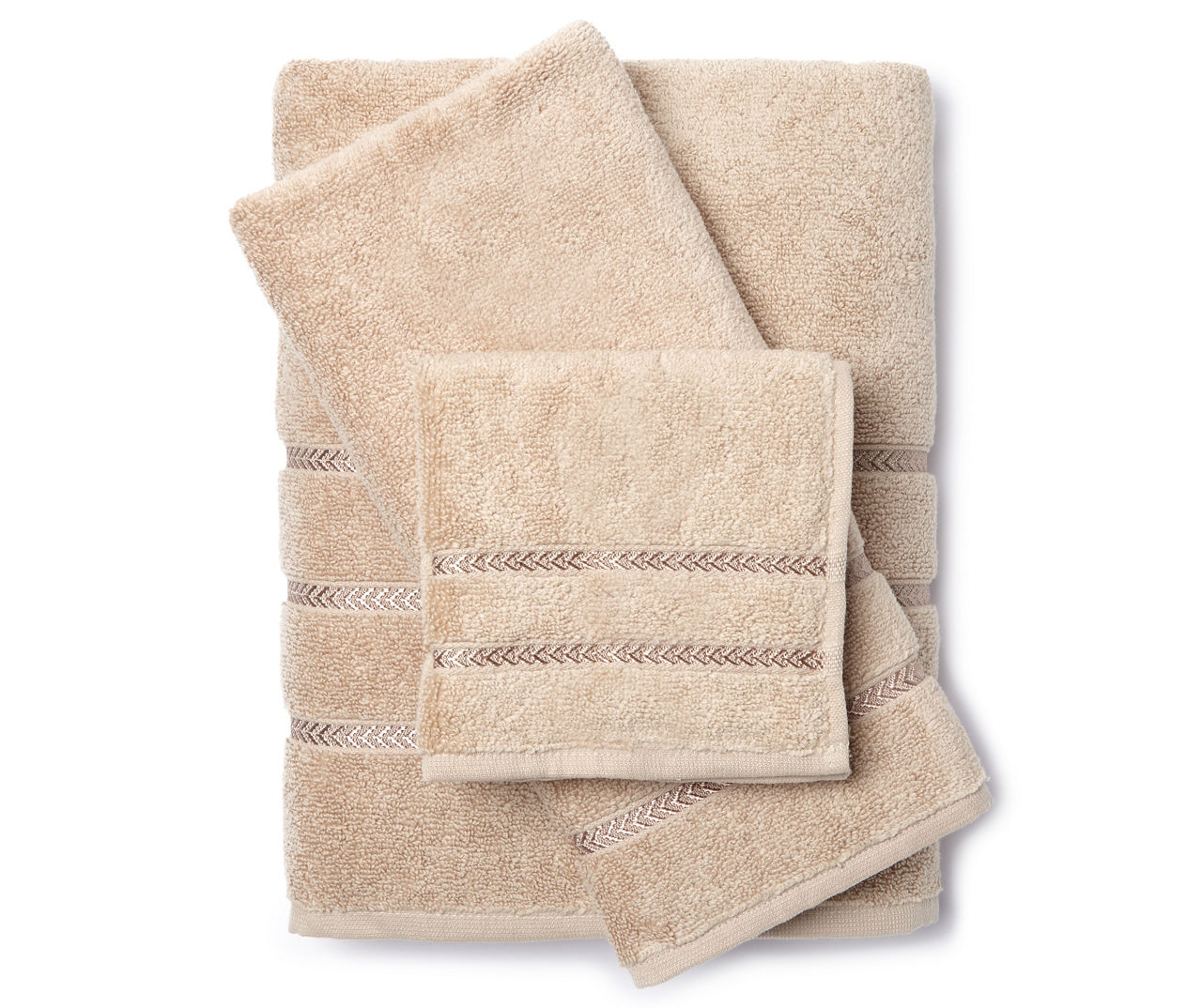 Aprima Aprima Hotel Tan Mushroom Bathroom Towels Big Lots
