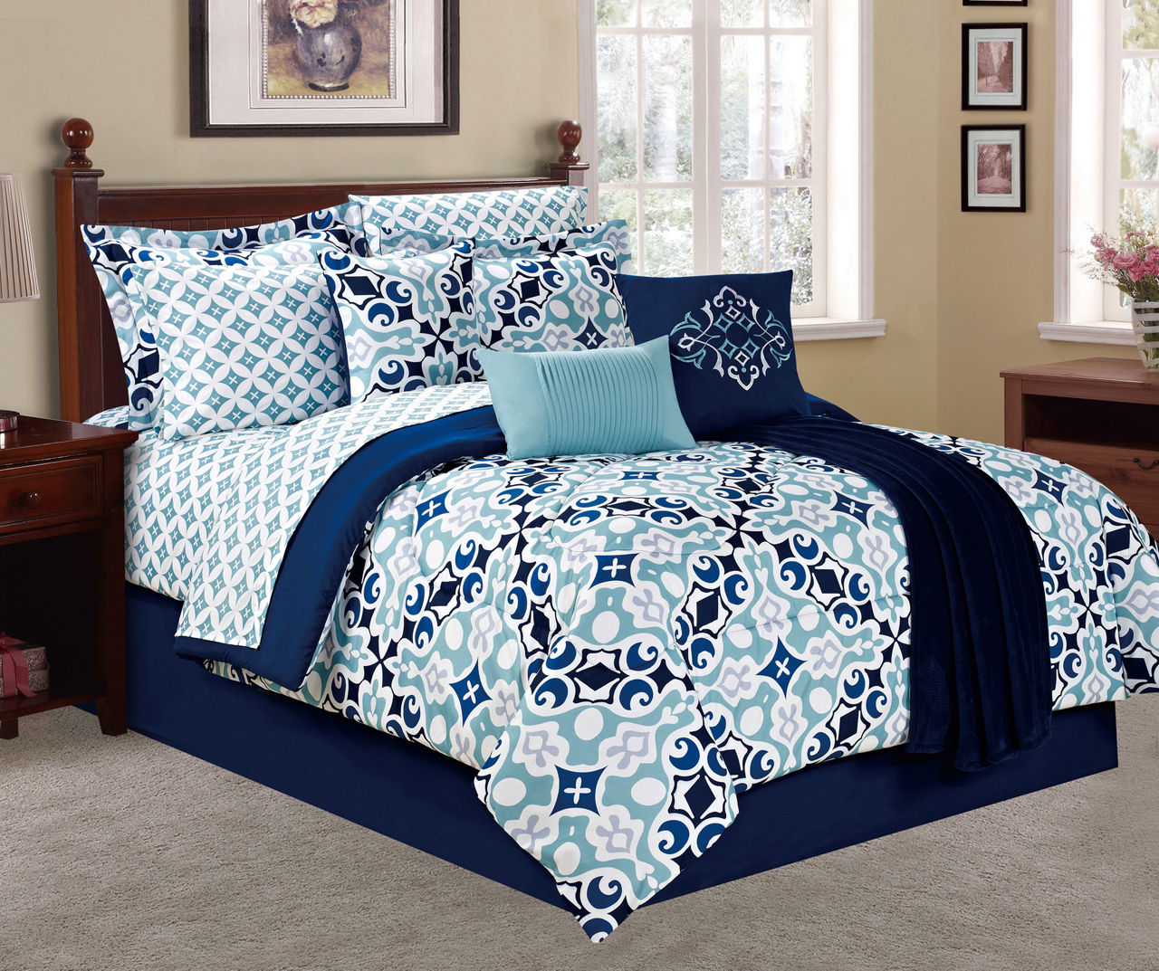 Living Colors Medallion 12-Piece Comforter Sets | Big Lots