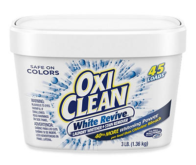 OxiClean White Revive Laundry Stain Remover 3 lb. Plastic Tub