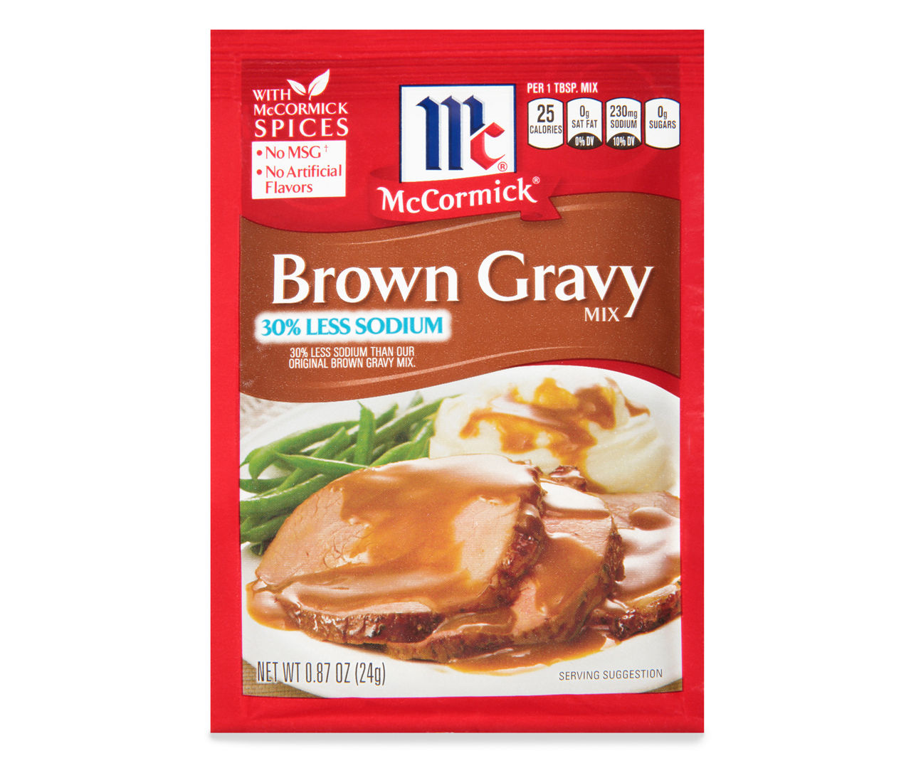 McCormick Brown Gravy Mix Seasoning Packet, 0.87 Oz