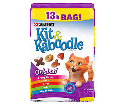 Purina Kit & Kaboodle Dry Cat Food, Original - 13 lb. Bag