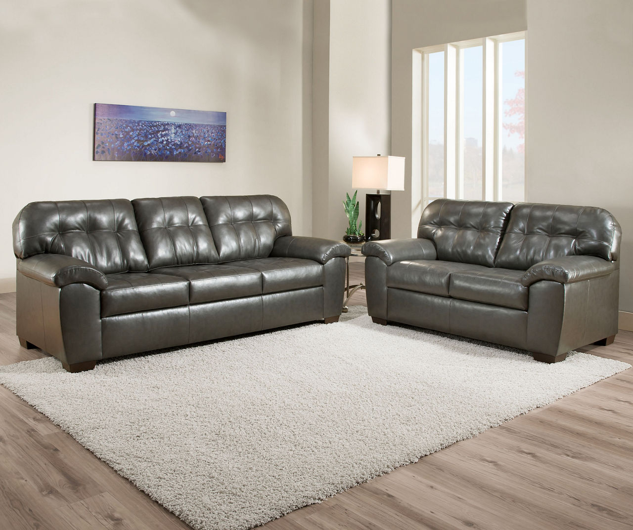 Simmons Mason Charcoal Sofa Big Lots