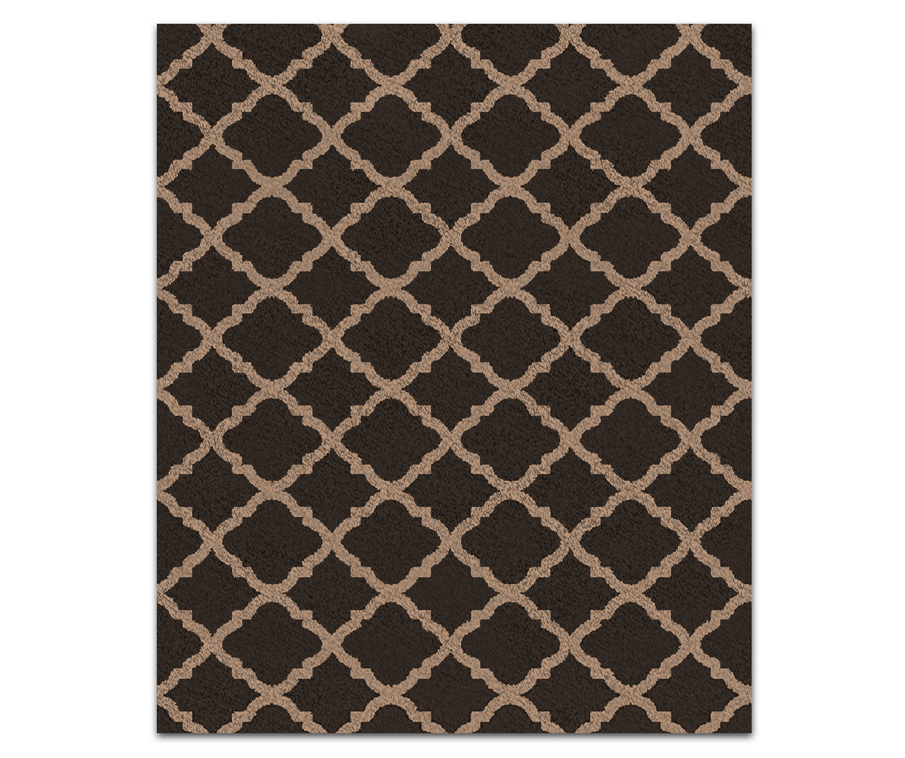 Living Colors Living Colors Espresso Quatrefoil Accent Rugs Big Lots