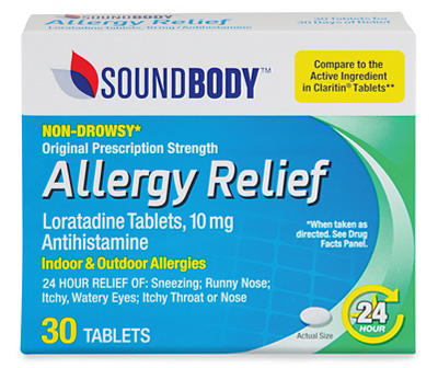 Allergy Relief 10 Mg Loratadine Tablets, 30-Count