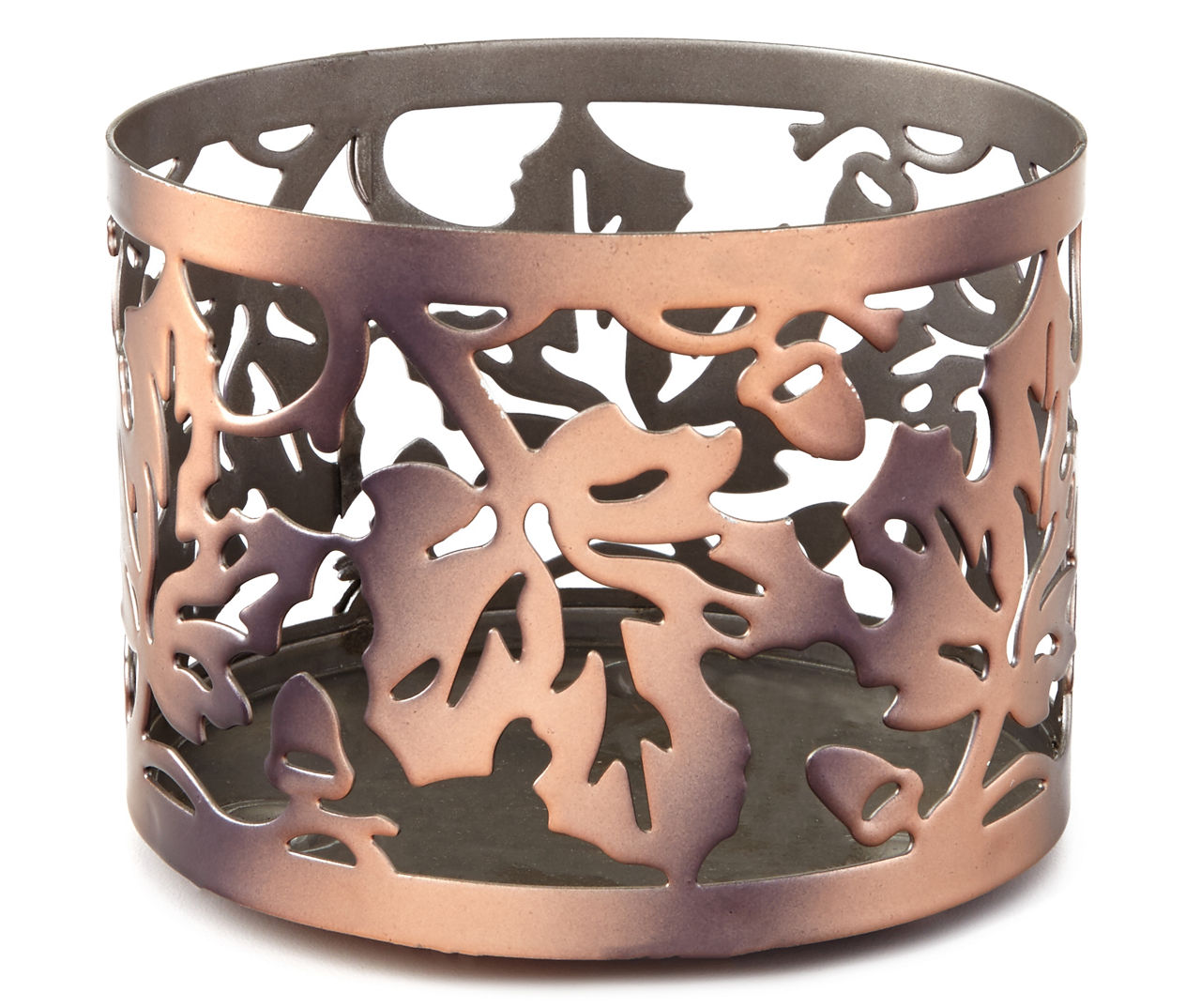 Living Colors Metal Leaf Candle Sleeve Big Lots