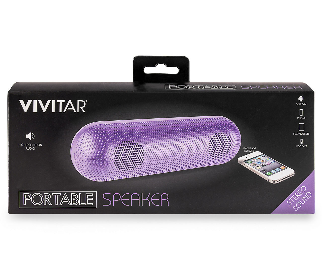 Vivitar Purple Neon Pill Portable Speaker Big Lots