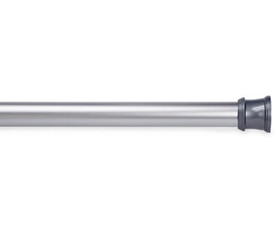 Matte Silver Aluminum Shower Rod, (42" - 72")