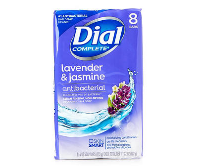 Lavender & Twilight Jasmine 4-Oz. Antibacterial Soap Bars, 8-Pack