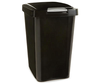 Black TouchTop 7.5 Gallon Wastebasket