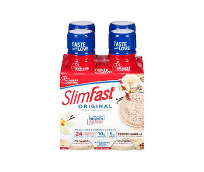Slimfast Original French Vanilla Meal Replacement Shake 4-11 fl. oz. Bottles