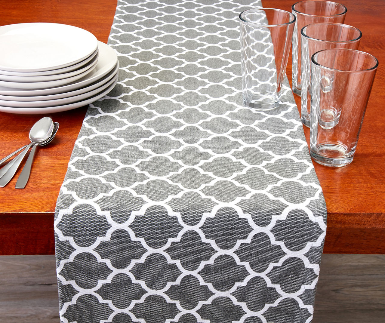 Gray Ironwork Table Runner Big Lots