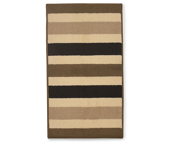 Living Colors Roma Chocolate Stripe Accent Rugs