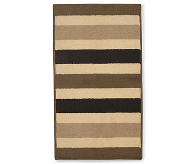 Living Colors Roma Chocolate Stripe Accent Rugs