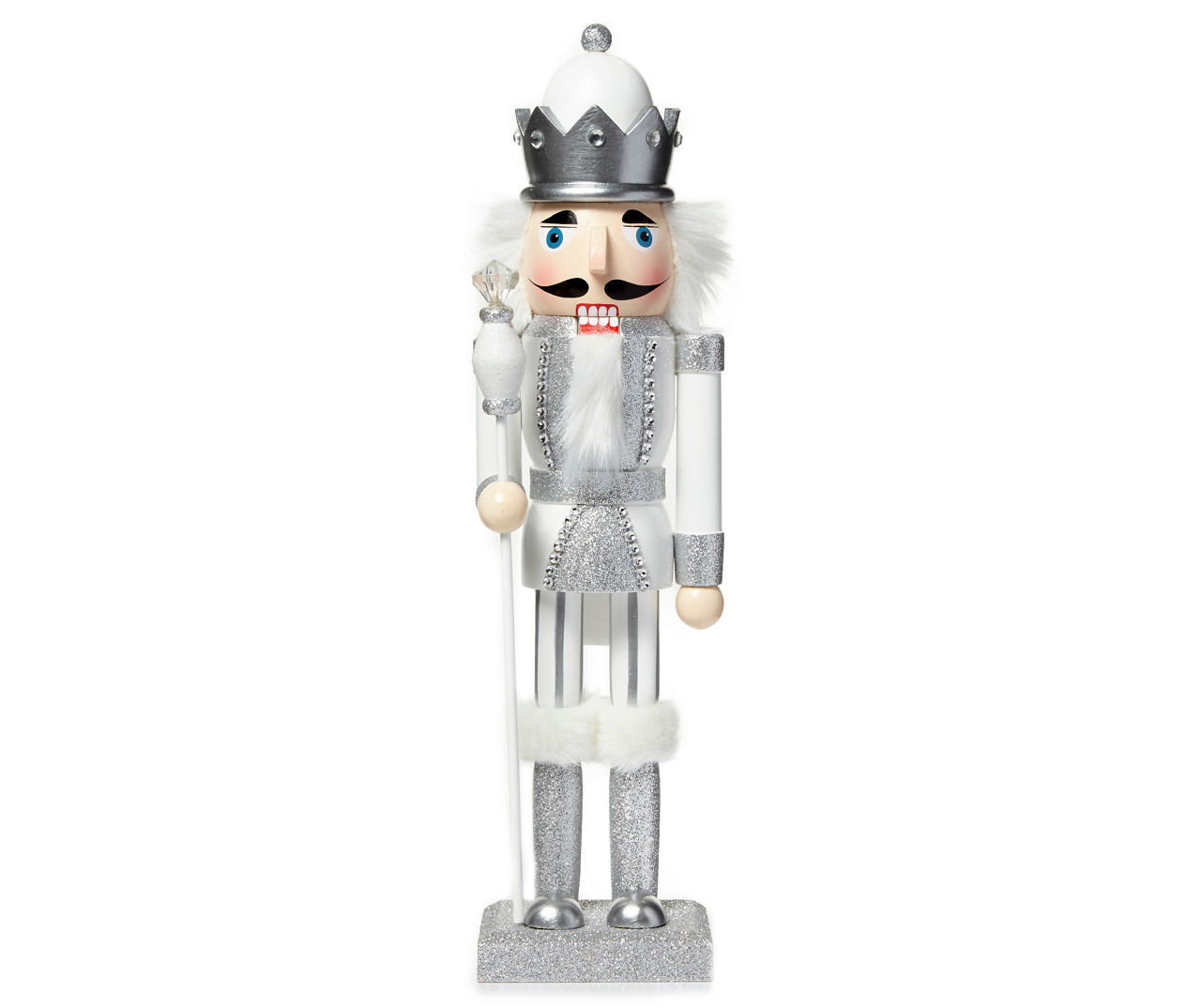 Silver & White Nutcracker Big Lots