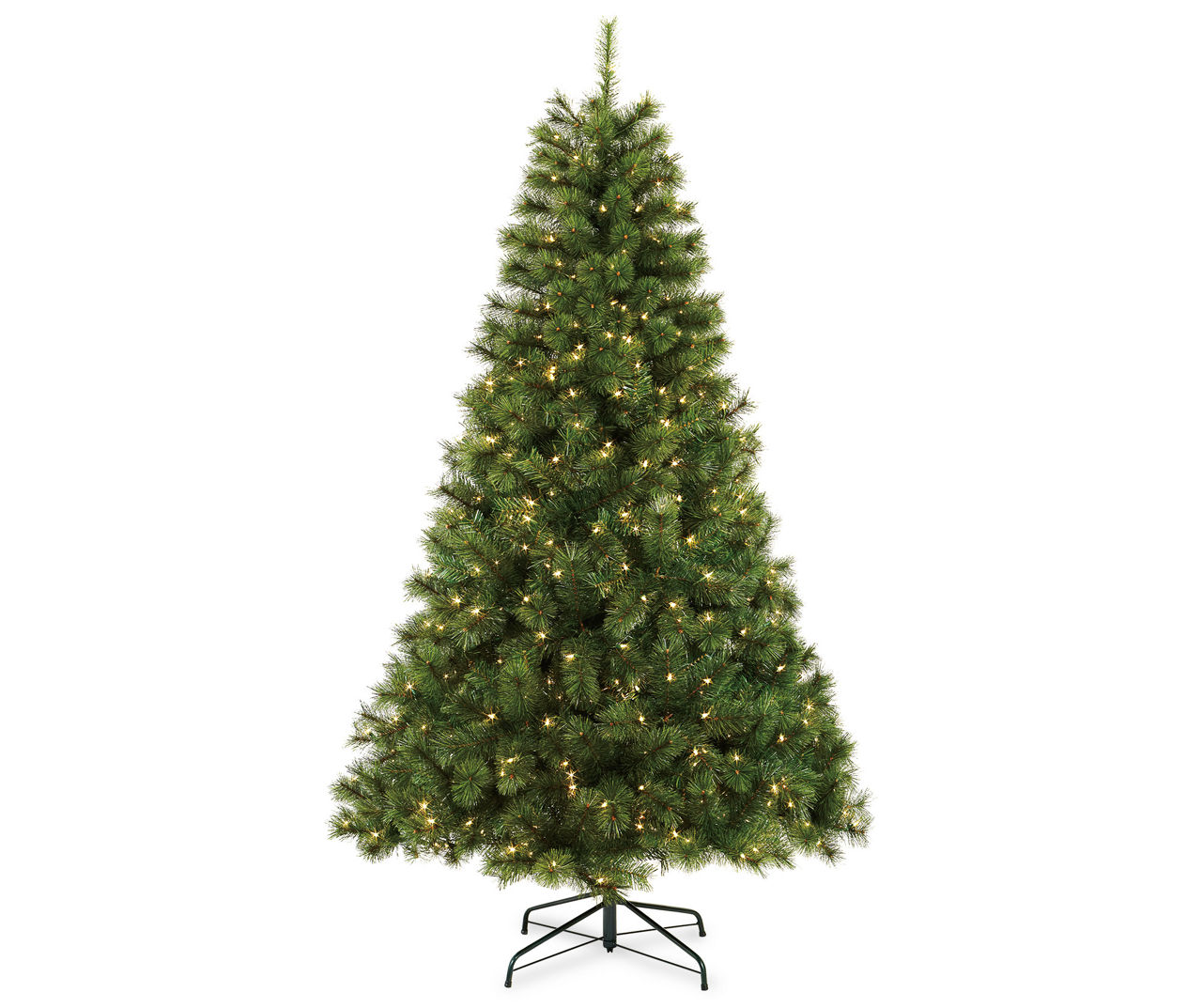 7' Aspen Hardneedle Pre-Lit Artificial Christmas Tree with Clear Lights