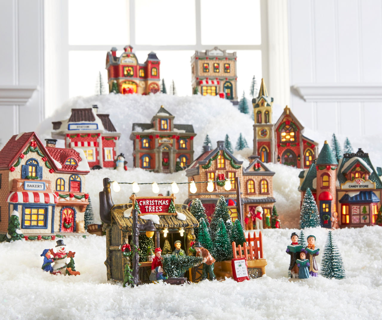 Christmas Village Toy Shop Light Up Decor