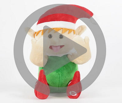 9" Funny Face Elf Animated Plush