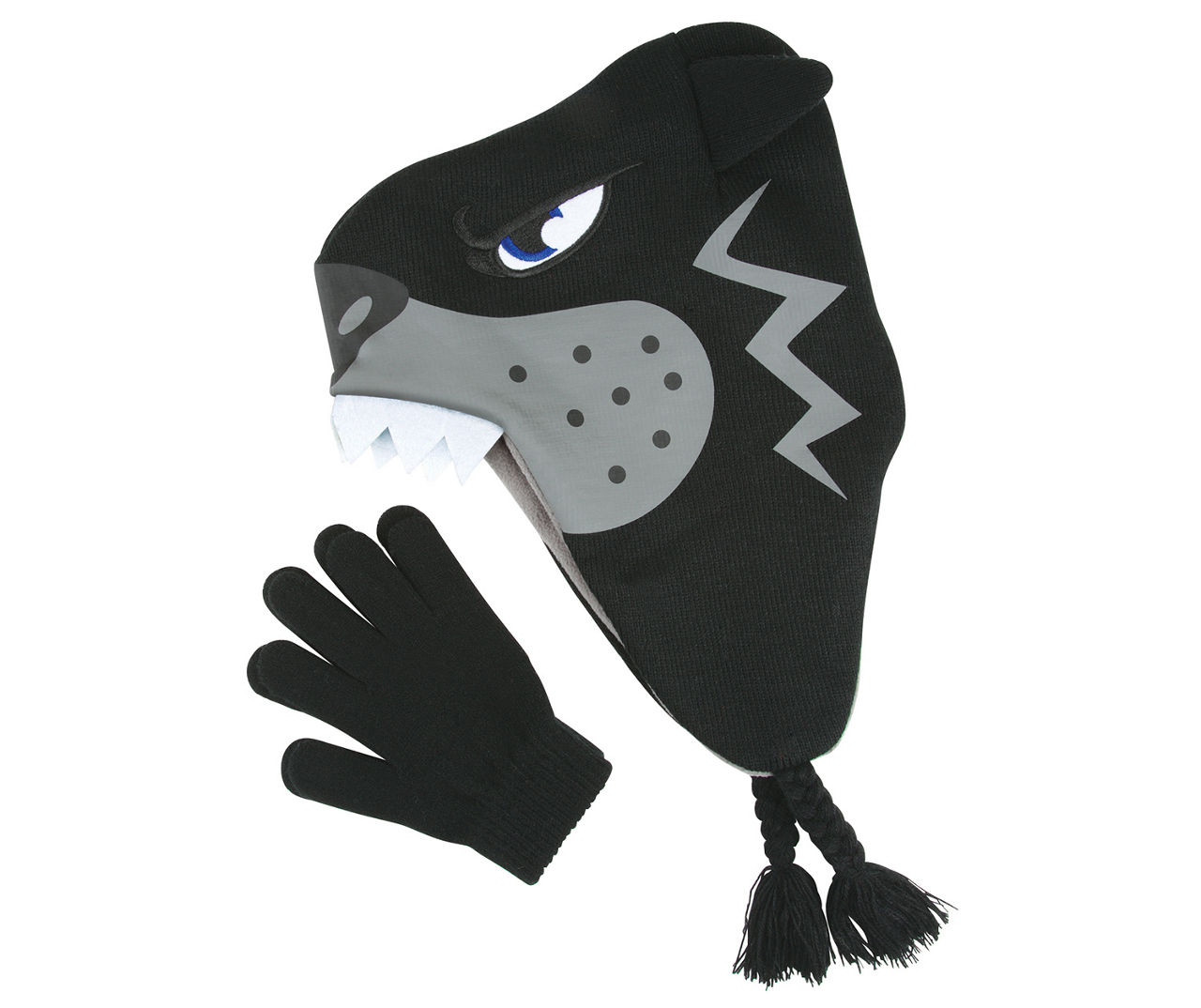 Youth Wolf Earflap Hat & Glove Set | Big Lots