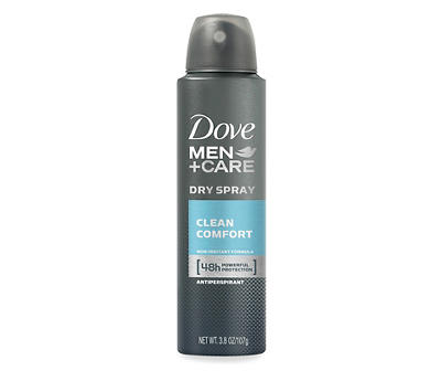 Dove Men+Care Clean Comfort Dry Spray Antiperspirant Deodorant 3.8 oz