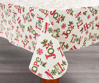 Hope, Joy, Noel Christmas Tablecloths